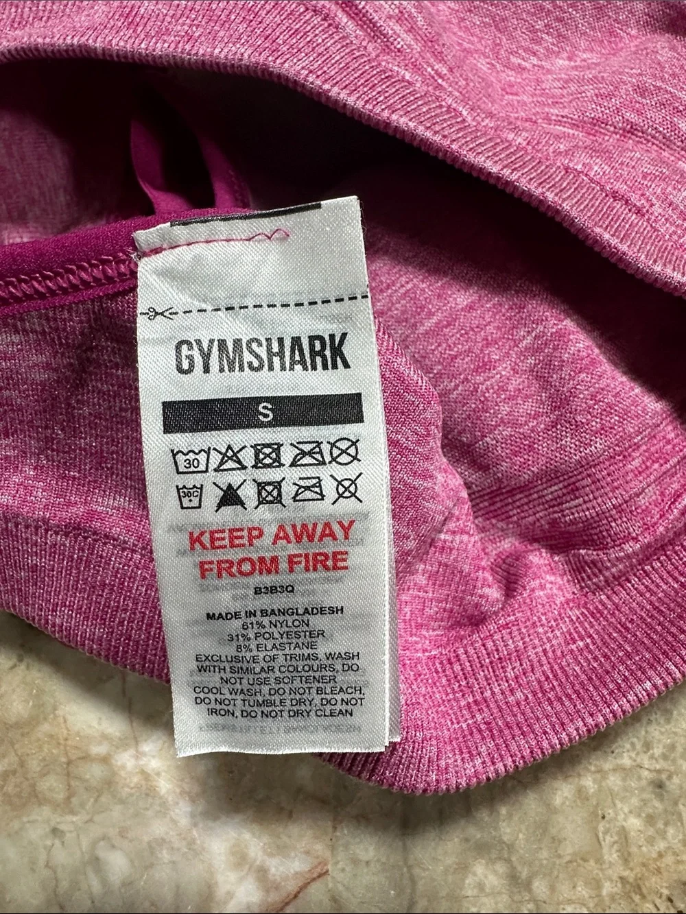 Gymshark Magenta/Pink Seamless Light Support Sports Bra